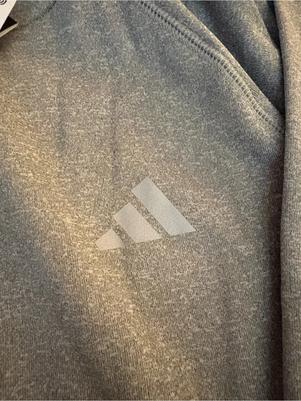 adidas Men’s Full-Zip Hooded Performance Jacket — Gray